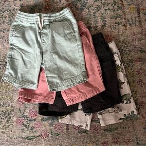 Old Navy Kids Shorts - Light Green, Pink, Black, Dinosaur Print
